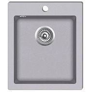 Single Granite Kitchen Sink, Grey - Granite Sink