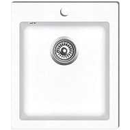 Single Granite Kitchen Sink, Cream White - Granite Sink
