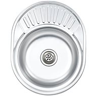 Kitchen Sink with Sieve and Trap, Oval Stainless-steel - Stainless Steel Sink