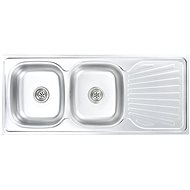 Kitchen Sink with Strainer and Siphon, Stainless-steel - Stainless Steel Sink