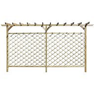 Garden lattice fence with pergola wood 41726 - Fence