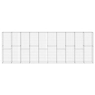 Gabion wall with galvanized steel lids 600×30×200 cm 144915 - Wire Mesh