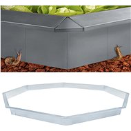 Anti-slug fence galvanized steel 444×25 cm 3051663 - Wire Mesh