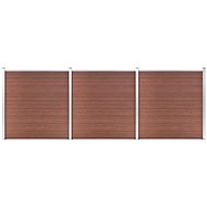 Garden fence WPC 526×186 cm brown 3053208 - Wire Mesh