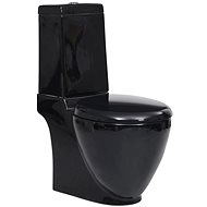 Black square ceramic toilet 140298 - Toilet Combi