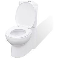 White ceramic round toilet 141133 - Toilet Combi
