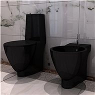 Ceramic toilet and bidet black 270567 - Toilet Combi