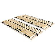 Bed slats 2 pcs 28 slats 7 zones 90×200 cm 3051431 - Bed Base