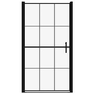Shower door tempered glass 100×178 cm black 148892 - Shower Door