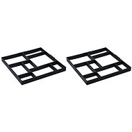 Pavement moulds 2 pcs 50,4×50,4×4,3 cm plastic 48611 - Construction Mould