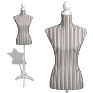 Ladies Mannequin Dressmaker Dummy with Stripes - Dressmakers Dummy