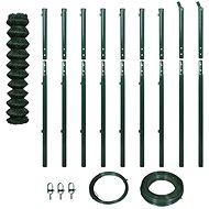 Wire mesh with posts 1,97 × 15 m green 142419 - Metal Fence