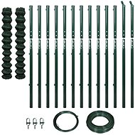 Wire mesh with posts 1,97 × 25 m green 142420 - Metal Fence