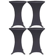 Stretchable table cover 4 pcs 60 cm anthracite 279084 - Table Cover