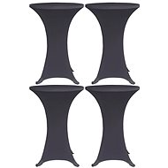 Stretchable table covers 4 pcs 80 cm anthracite 279086 - Table Cover