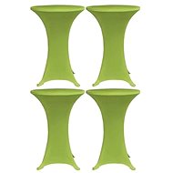 Stretchable table cover 4 pcs 60 cm green 279087 - Table Cover