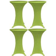 Stretchable table cover 4 pcs 80 cm green 279089 - Table Cover