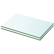 Shelf plates 2 pcs glass clear 20×25 cm 3051545 - Shelf Board