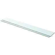 Shelf plates 2 pcs glass clear 110×15 cm 3051588 - Shelf Board