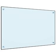 Kitchen panel white 80×50 cm tempered glass - Kitchen Backsplash