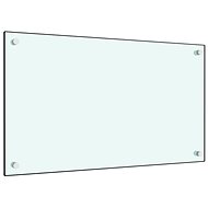 Kitchen panel white 80×60 cm tempered glass - Kitchen Backsplash