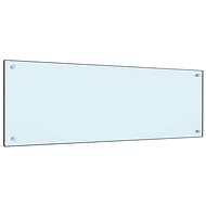 Kitchen panel white 120×40 cm tempered glass - Kitchen Backsplash