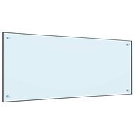 Kitchen panel white 120×50 cm tempered glass - Kitchen Backsplash