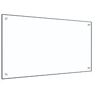 Kitchen panel transparent 90×50 cm tempered glass - Kitchen Backsplash