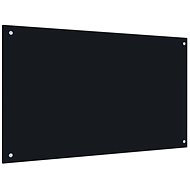 Kitchen panel black 100×60 cm tempered glass - Kitchen Backsplash