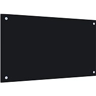 Kitchen panel black 120×60 cm tempered glass - Kitchen Backsplash
