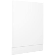 Dishwasher panel white 45×3×67 cm chipboard 802554 - Dishwasher Panel