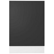 Dishwasher panel grey 45×3×67 cm chipboard 802556 - Dishwasher Panel