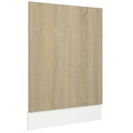Dishwasher panel sonoma oak 45×3×67 cm chipboard 802557 - Dishwasher Panel