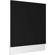 Dishwasher panel black 59,5×3×67 cm chipboard 802563 - Dishwasher Panel
