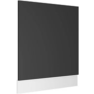 Dishwasher panel grey 59,5×3×67 cm chipboard 802564 - Dishwasher Panel