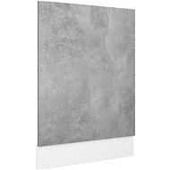 Dishwasher panel concrete grey 59,5×3×67 cm chipboard 802566 - Dishwasher Panel