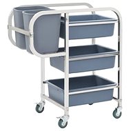 Kitchen trolley with plastic containers 87×43,5×92 cm 50918 - Food Serving Trolley
