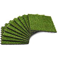 Tiles with artificial grass 10 pcs 30×30 cm green - WPC Tiles