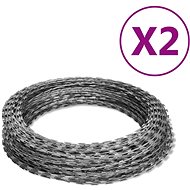 NATO Razor wire 2 pcs galvanized steel 100 m 3057512 - Barbed Wire