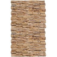 3D wall panels 20 pcs solid teak 2 m2 279066 - Lining Panel