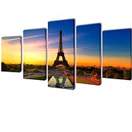 Set of paintings, print on canvas, Eiffel Tower, 200×100 cm 241559 - Painting