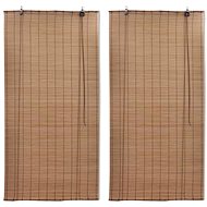 Blackout bamboo roller blinds 2 pcs 120×220 cm 3057520 - Roller Blind