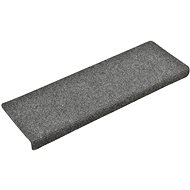 Stair treads 15 pcs needle punched 65 × 25 cm light grey - Stair Treads