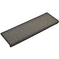 Carpet stair treads 15 pcs 65 × 25 cm dark grey - Stair Treads