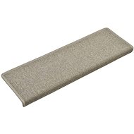 Carpet stair treads 15 pcs 65 × 25 cm light grey - Stair Treads