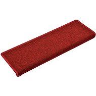 Carpet stair treads 15 pcs 65 × 25 cm red - Stair Treads