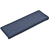 Carpet stair treads 15 pcs 65 × 25 cm blue - Stair Treads