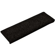 Carpet stair treads 15 pcs 65 × 25 cm black - Stair Treads