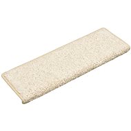 Carpet stair treads 15 pcs 65 × 25 cm white - Stair Treads