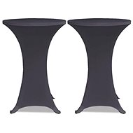 Stretchable table cover 2 pcs 60 cm anthracite - Table Cover